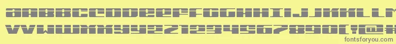Michiganexpandlaser Font – Gray Fonts on Yellow Background