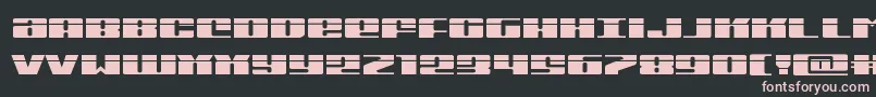 Michiganexpandlaser Font – Pink Fonts on Black Background