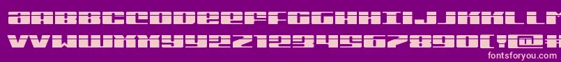 Michiganexpandlaser Font – Pink Fonts on Purple Background