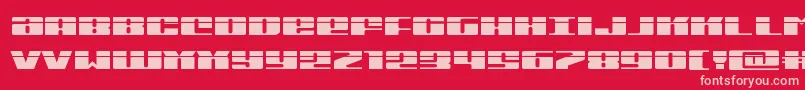 Michiganexpandlaser Font – Pink Fonts on Red Background