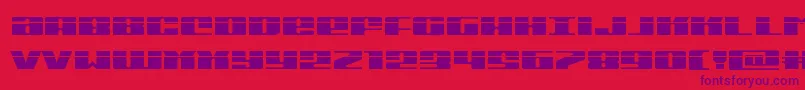 Michiganexpandlaser Font – Purple Fonts on Red Background