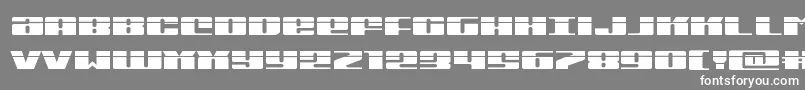 Michiganexpandlaser Font – White Fonts on Gray Background