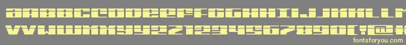 Michiganexpandlaser Font – Yellow Fonts on Gray Background