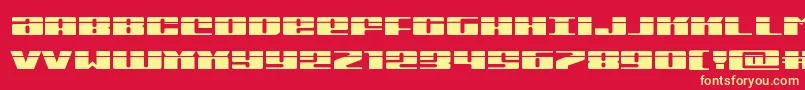 Michiganexpandlaser Font – Yellow Fonts on Red Background