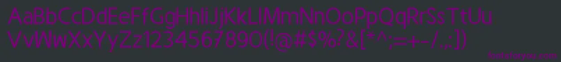GodusRegular-Schriftart – Violette Schriften auf schwarzem Hintergrund
