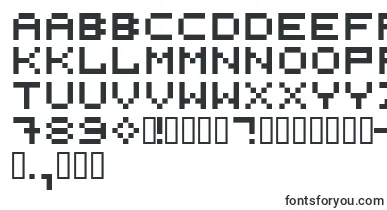 525Squa font – Fonts Starting With 5