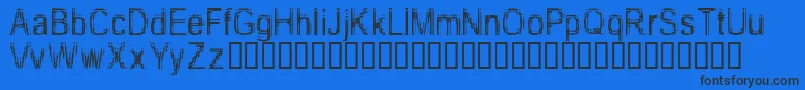 TooDamnDrunk-Schriftart – Schwarze Schriften auf blauem Hintergrund