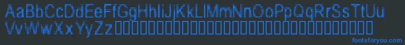 TooDamnDrunk Font – Blue Fonts on Black Background