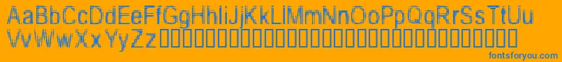 TooDamnDrunk Font – Blue Fonts on Orange Background