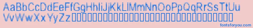 TooDamnDrunk Font – Blue Fonts on Pink Background