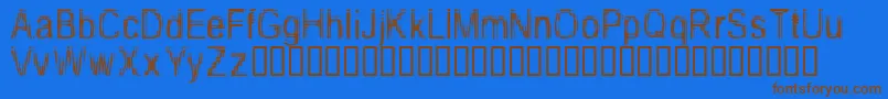 TooDamnDrunk Font – Brown Fonts on Blue Background