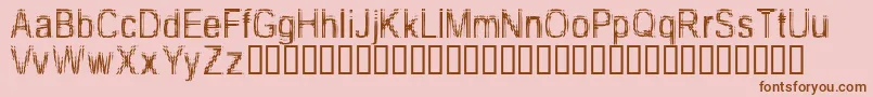 TooDamnDrunk Font – Brown Fonts on Pink Background