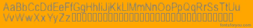 TooDamnDrunk-Schriftart – Graue Schriften auf orangefarbenem Hintergrund