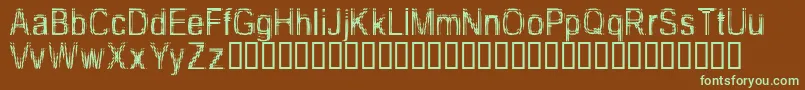 TooDamnDrunk Font – Green Fonts on Brown Background