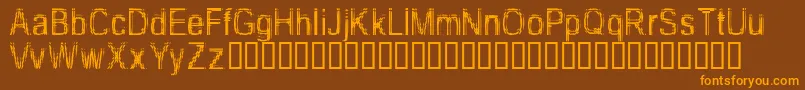 TooDamnDrunk Font – Orange Fonts on Brown Background