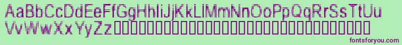 TooDamnDrunk Font – Purple Fonts on Green Background