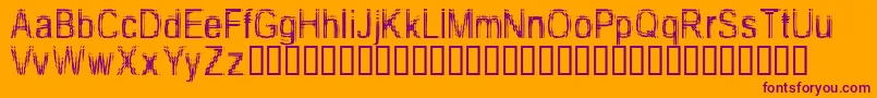 TooDamnDrunk Font – Purple Fonts on Orange Background
