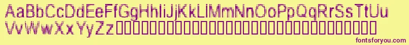 TooDamnDrunk Font – Purple Fonts on Yellow Background