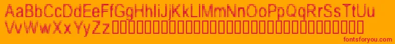 TooDamnDrunk Font – Red Fonts on Orange Background