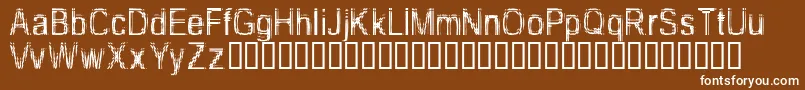 TooDamnDrunk Font – White Fonts on Brown Background