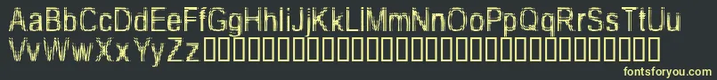 TooDamnDrunk Font – Yellow Fonts on Black Background