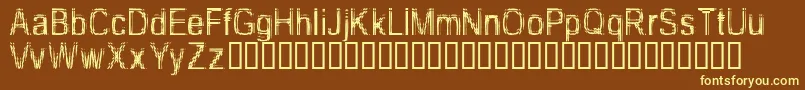 TooDamnDrunk Font – Yellow Fonts on Brown Background