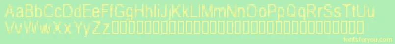TooDamnDrunk Font – Yellow Fonts on Green Background