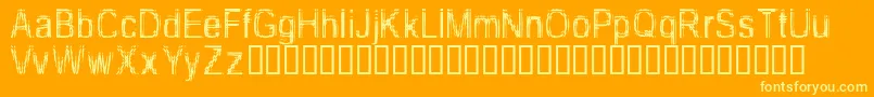 TooDamnDrunk Font – Yellow Fonts on Orange Background