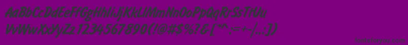 Flashdlig Font – Black Fonts on Purple Background