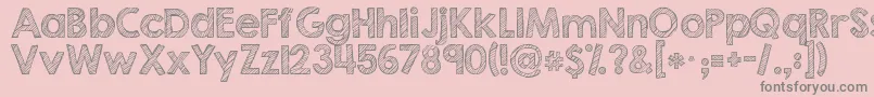 Kgsecondchancessketch Font – Gray Fonts on Pink Background