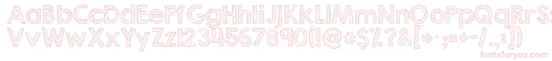 Kgsecondchancessketch Font – Pink Fonts on White Background