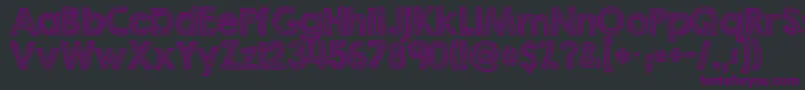 Kgsecondchancessketch Font – Purple Fonts on Black Background