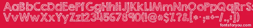 Kgsecondchancessketch Font – White Fonts on Red Background