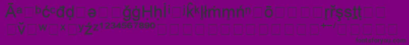 BookshelfSymbol1 Font – Black Fonts on Purple Background