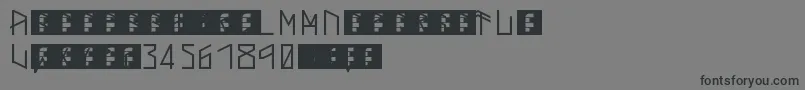 ThorsMark Font – Black Fonts on Gray Background