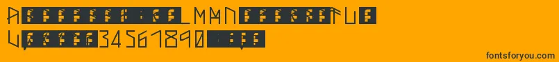 ThorsMark Font – Black Fonts on Orange Background