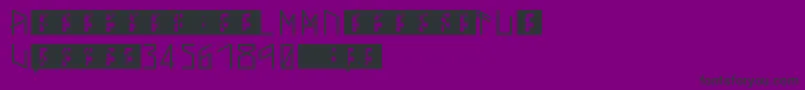 ThorsMark Font – Black Fonts on Purple Background