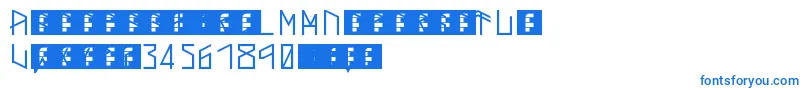 ThorsMark Font – Blue Fonts on White Background