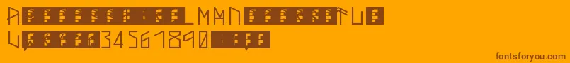 ThorsMark Font – Brown Fonts on Orange Background
