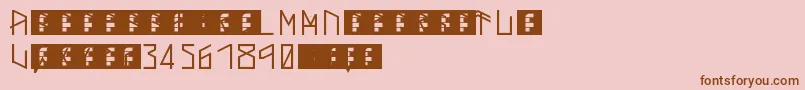 ThorsMark Font – Brown Fonts on Pink Background