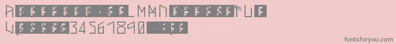 ThorsMark Font – Gray Fonts on Pink Background