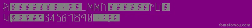 ThorsMark Font – Gray Fonts on Purple Background