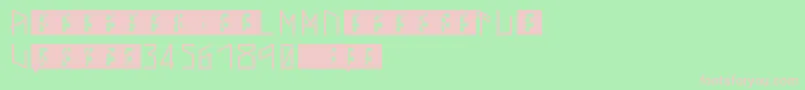 ThorsMark Font – Pink Fonts on Green Background