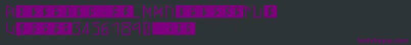 ThorsMark Font – Purple Fonts on Black Background