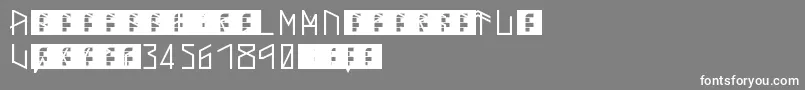 ThorsMark Font – White Fonts on Gray Background