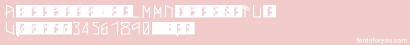 ThorsMark Font – White Fonts on Pink Background