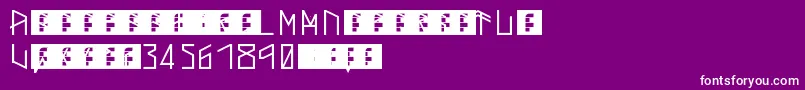 ThorsMark Font – White Fonts on Purple Background