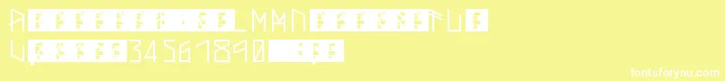 ThorsMark Font – White Fonts on Yellow Background