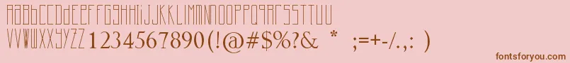 Шрифт Cherrymoon – коричневые шрифты на розовом фоне