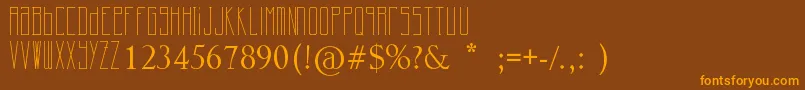 Шрифт Cherrymoon – оранжевые шрифты на коричневом фоне
